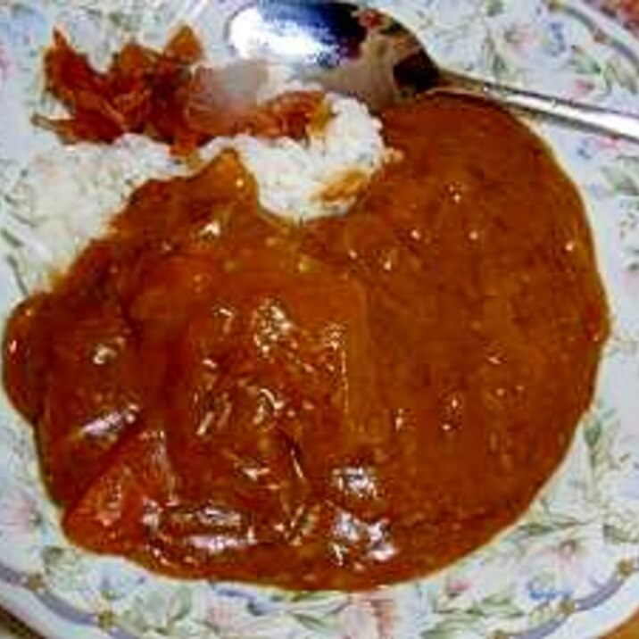 おうちカレー（バナナ入れちゃった）